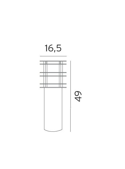 Vignette 3 produit Ref : 1430SV | stockholm noir bois 42w halogene/e27  clii ip55 490mm opale