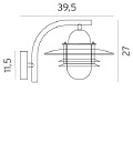 Vignette 3 produit Ref : 240RO | oslo rouille 53w halogene/e27 ip54 850c verrerie claire