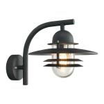 NORLYS Oslo noir 53w halogene/e27 ip54 850c verrerie claire 240SV        