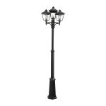 NORLYS London noir 3x70w halogene/e27 ip44 483SV        