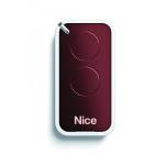 NICE FRANCE Emetteur 2 canaux, 433,92 mhz, couleur rouge INTI2R