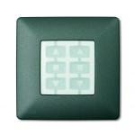 NICE FRANCE Plaque murale opla  carre, couleur anthracite, pour habillage metteurs serie niceway WSG