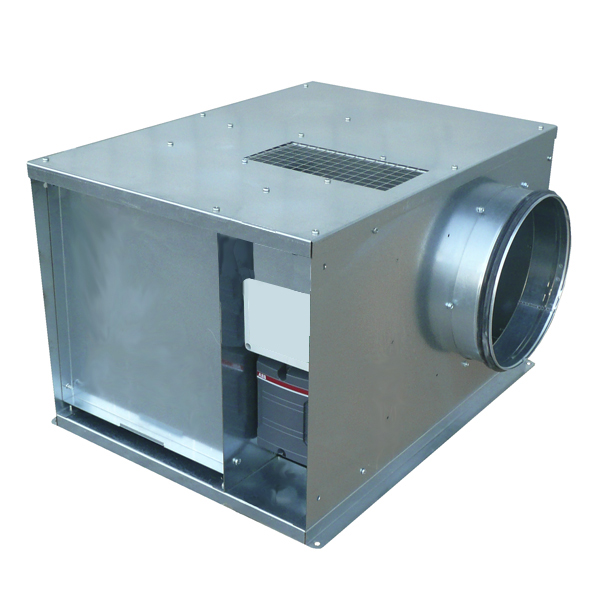 Photo VMCM 600 EC caissons d'extraction C4 pour habitat collectif agréé 400°C 1/2h avec inter de proximité et potentiomètre, mono 230 V | Ref : 552229