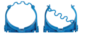 Photo Collier clips bleu pour PE-HD Diam Ext = 90 mm | Ref : 998140