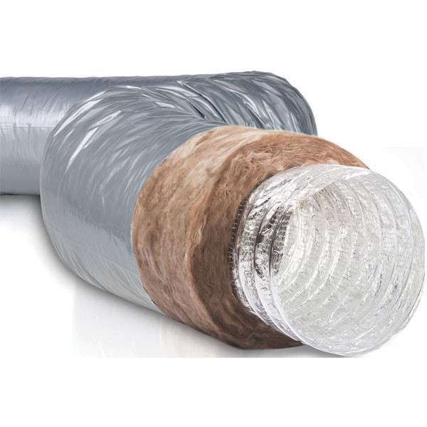 Photo Conduit souple renforc alu intrieur non perfor isol Ecosoft 25mm D=80mm Lg=10000mm | Ref : 556796