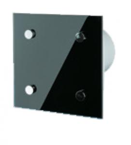 NATHER S.A. Emotion 100 k. arateur avec faade noire en verre organique pour mur ou plafond. d=100. avec clapet 549073
