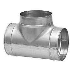 NATHER T droit circulaire galva d1=100mm d2=80mm angle=90 225572
