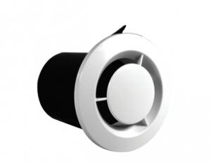 NATHER Bouche d'extraction cuisine diam 125 mm  avec manchon long pour traverse de dalle , long  275 mm 551740