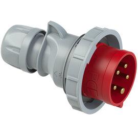Photo Fiche mle 16A mobile 3Ph+N+T 400V CEI 6h IP67 rouge connexion auto | Ref : 0152-6TT     