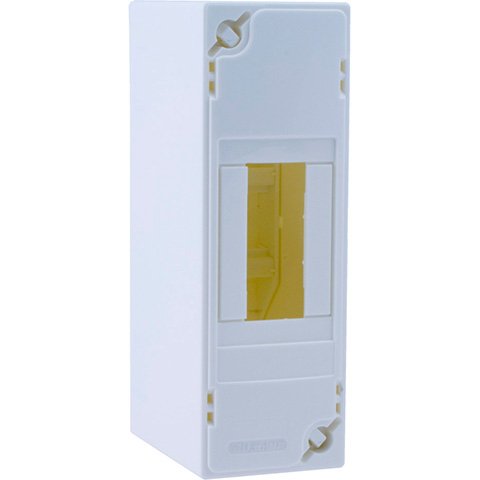 Photo Cache borne 2 modules blanc IP30 IK05 | Ref : CB2
