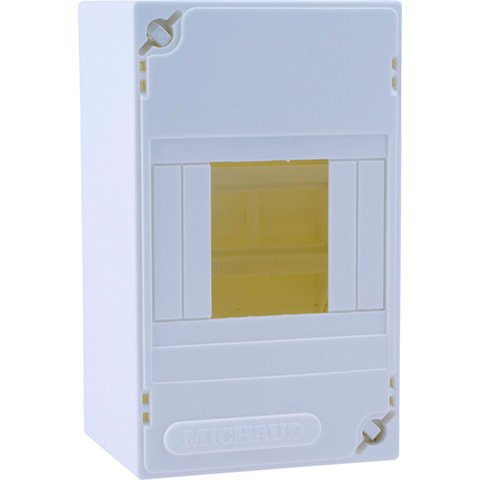 Photo Cache borne 4 modules blanc IP30 IK05 | Ref : CB4