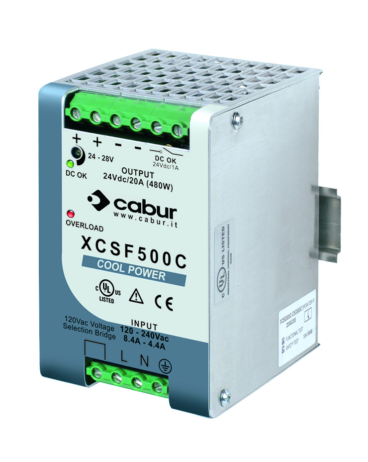 Photo Alimentation � d�coupage monophas�e 20A 500W 24VDC IP20 | Ref : XCSF500C