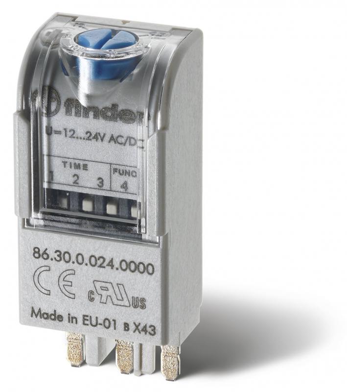 Photo Bi-fonction. -Multi-tension . -Plages de temps 0.05s  100h . -Large gamme de puissance AC o DC . -Montage sur supports types 90. 92. 94. 95. 96. 97 . | Ref : 86.30.240