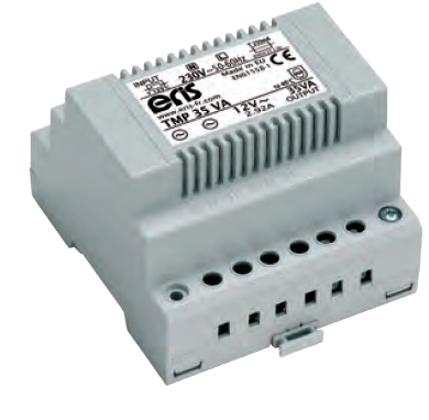 Photo Transfo modulaire 12VAC 35VA 2.6A 4 modules | Ref : TMP35VA/12V