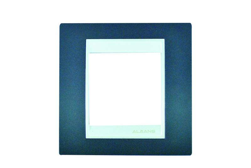 Photo Plaque simple horizontale gris anthracite corniche grise | Ref : P2224G