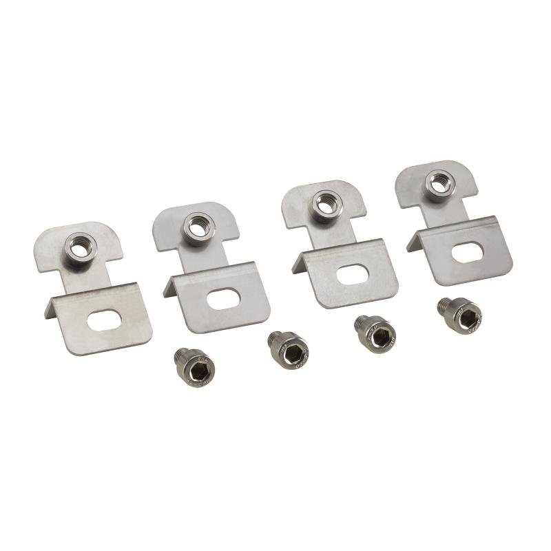 Photo Pattes de fixation inox écart 10mm | Ref : 8120830