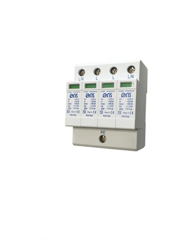 Photo PARAFOUDRE MOD TRI + NEUTRE 400v 60KA | Ref : PDT60