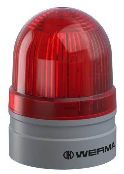 Photo EvoSIGNAL Mini - Feu fixe/clignotant - 24VAC/DC - Rouge - Montage polyvalent | Ref : 260 110 75