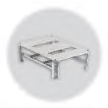 Photo Chassis avec plastron 1x16 modules pour coffret horizontal 300x400x150 | Ref : 8120793