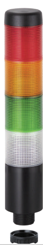 Photo Kompakt 37 - Colonne lumineuse monobloc - 24VAC/DC - Bleu/Vert/Orange/Rouge | Ref : 698 150 75