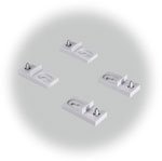 Photo Pattes de fixation polycarbonate écart 10mm pour coffret juqqu'à 600 | Ref : 8120832