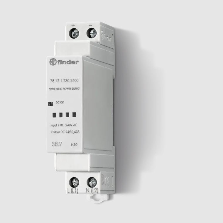 Photo Alimentation modulaire 1.25A Entre: 110  240VAC - Sortie: 12VDC 12W | Ref : 78.12.1200