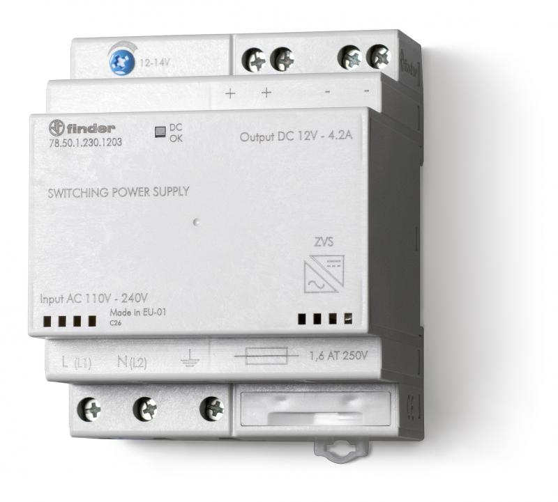 Photo ALIMENTATION MODULAIRE 110/240VAC 12VDC | Ref : 78.50.1203