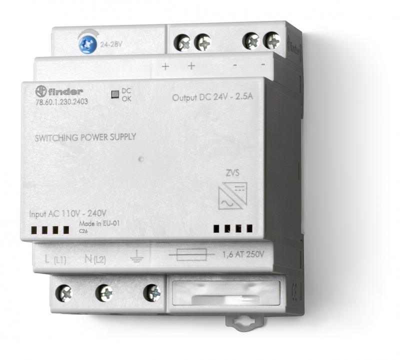 Photo ALIMENTATION 110/240VAC 24VDC 60W 2.8A | Ref : 78.60.2403