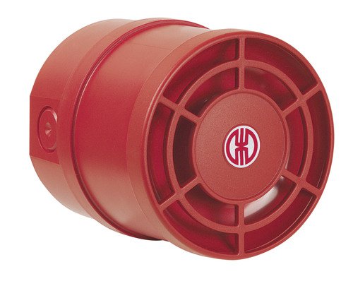 Photo Sirene 115dB reglable - Serie 140 - 32 sons - 115-230VAC - Rouge Montage mural | Ref : 140 150 60