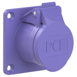Photo Prise a encastrer 24VAC 32A 2 poles plastron 70x70 IP44 | Ref : 372V