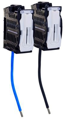 Photo Pack compos� d'un CCPI unipolaire neutre et d'un CCPI unipolaire phase. �quip�s de fouets douill�s 16 mm�. Intensit� limit�e � 60A. | Ref : P158