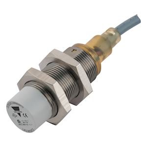 Photo Detecteur inductif M18 cable 30mm PNP NO non noyable | Ref : ICB18S30N08PO