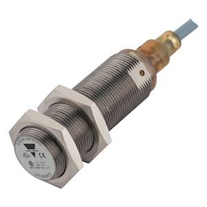 Photo Detecteur inductif M18 cable 50mm PNP NO noyable | Ref : ICB18L50F05PO