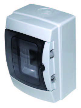 Photo Coffret tanche 4 modules IP65 IK08 dimension: 215x145x100 + SPT | Ref : 3904-TPTS1
