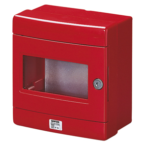 Photo Coffret securit� rouge + plaque metal | Ref : GW42203      