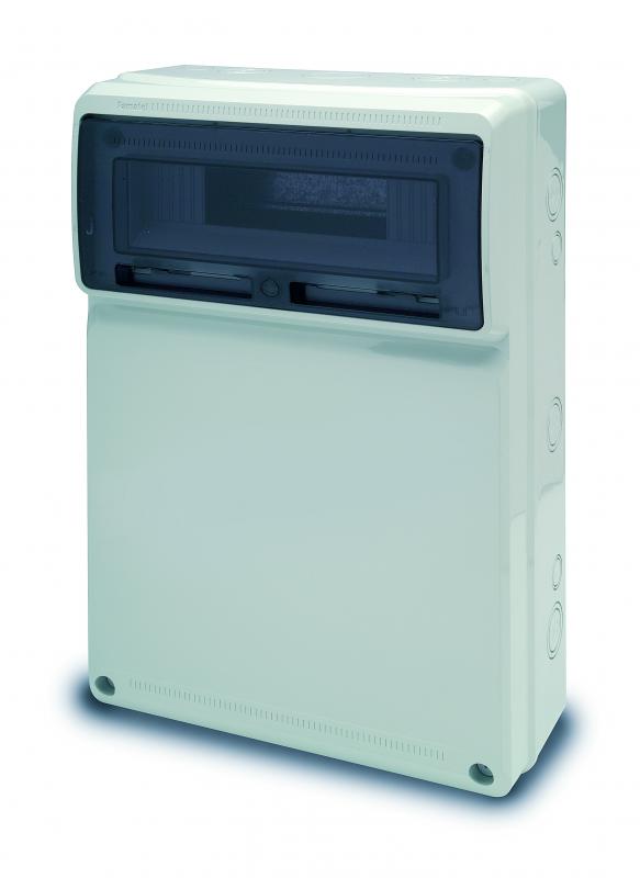 Photo Coffret tanche 16 modules quipable 500X330x155 IP65 IK08 | Ref : 3952         