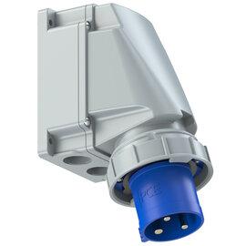 Photo Connecteur mle 63A 3P saillie IP67 230V 6h entre 1 M40 - 2 M32 | Ref : 533-6