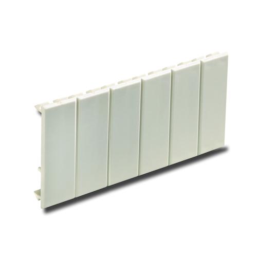 Photo Obturateur 6 modules gris RAL 7035 | Ref : 77590