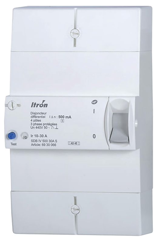 Photo Disjoncteur de branchement 4x10/30A 500mA | Ref : 03616