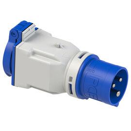 Photo Adaptateur camping prise CEE 3 pôles 230V - Prise française 2P+T 16A IP44 | Ref : ADAPT/FR