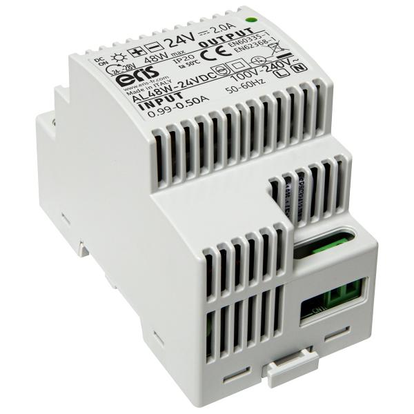 Photo Alimentation modulaire 48W 3 modules sortie: 24VDC 2A | Ref : AL48W-24VDC