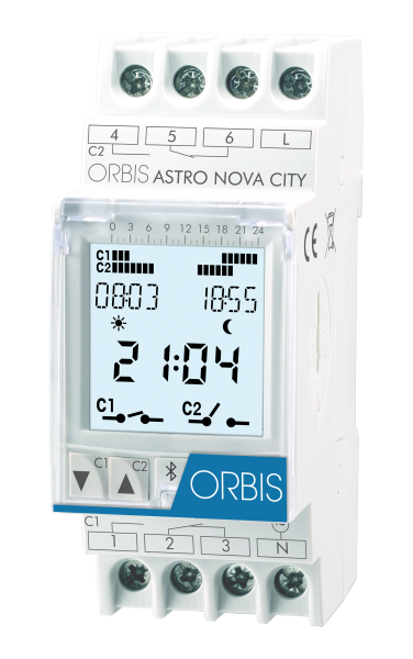 Photo HORLOGE ASTRO. 230V - 2C - 10 ANS éCRAN LC | Ref : AST N/CITY 230V