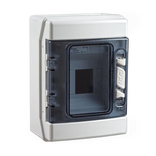 Photo Coffret tanche IP65 ABS 1x4 modules IK08 avec bornier | Ref : CDN4PT/RR