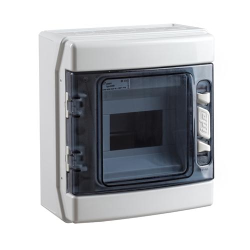 Photo Coffret étanche IP65 ABS 1x6 modules IK08 avec bornier | Ref : CDN6PT/RR