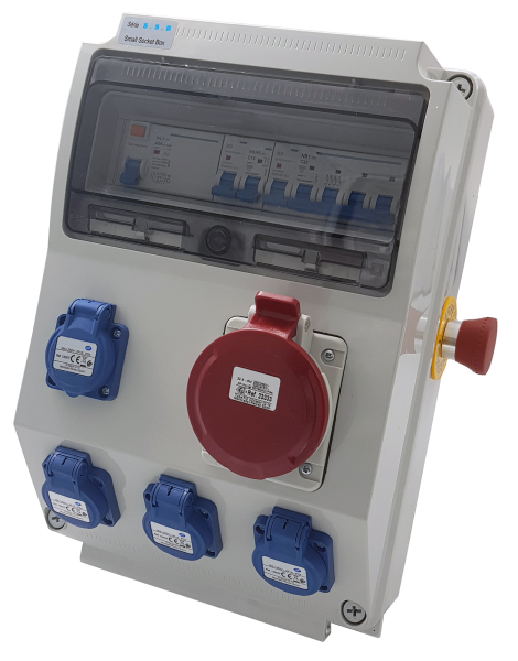 Photo Coffret de chantier 1 PC 5 pôles 16A 4 PC 2P+T NF avec A.U | Ref : CP400-EXPERT-2
