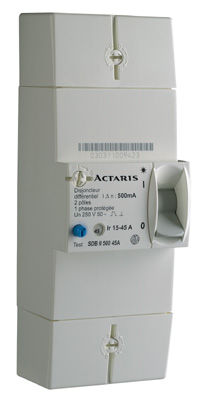 Photo Disjoncteur s�lectif 30/60 500MA 2 poles | Ref : DB250060AS