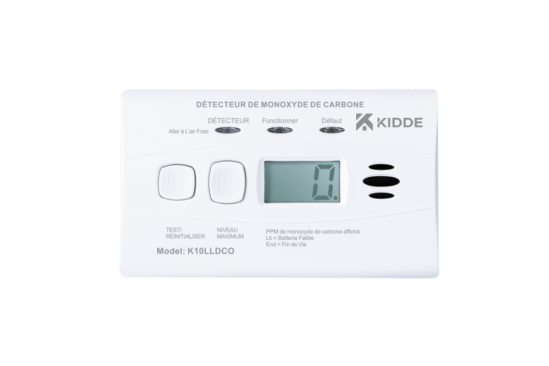 Photo D�tecteur de monoxyde de carbone garantie 10 ans �cran digital pile lithium scel | Ref : DMCK10LLDCO