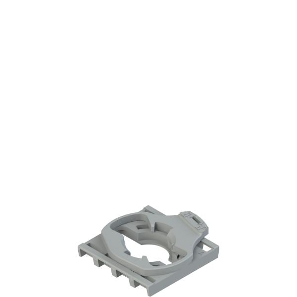 Photo Base de fixation  4 emplacements pour bloc de contact E2 CP | Ref : E2 1BAC21