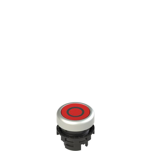 Photo Bouton-poussoir affleurant  impulsion. rouge avec marquage | Ref : E2 1PU2R329L1