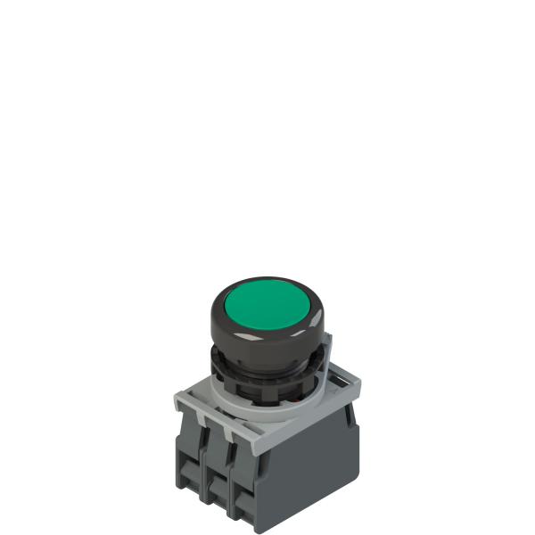 Photo Produit complet avec bouton-poussoir lumineux.adaptateur de fixation et contacts | Ref : E2 AC-DXBC0401